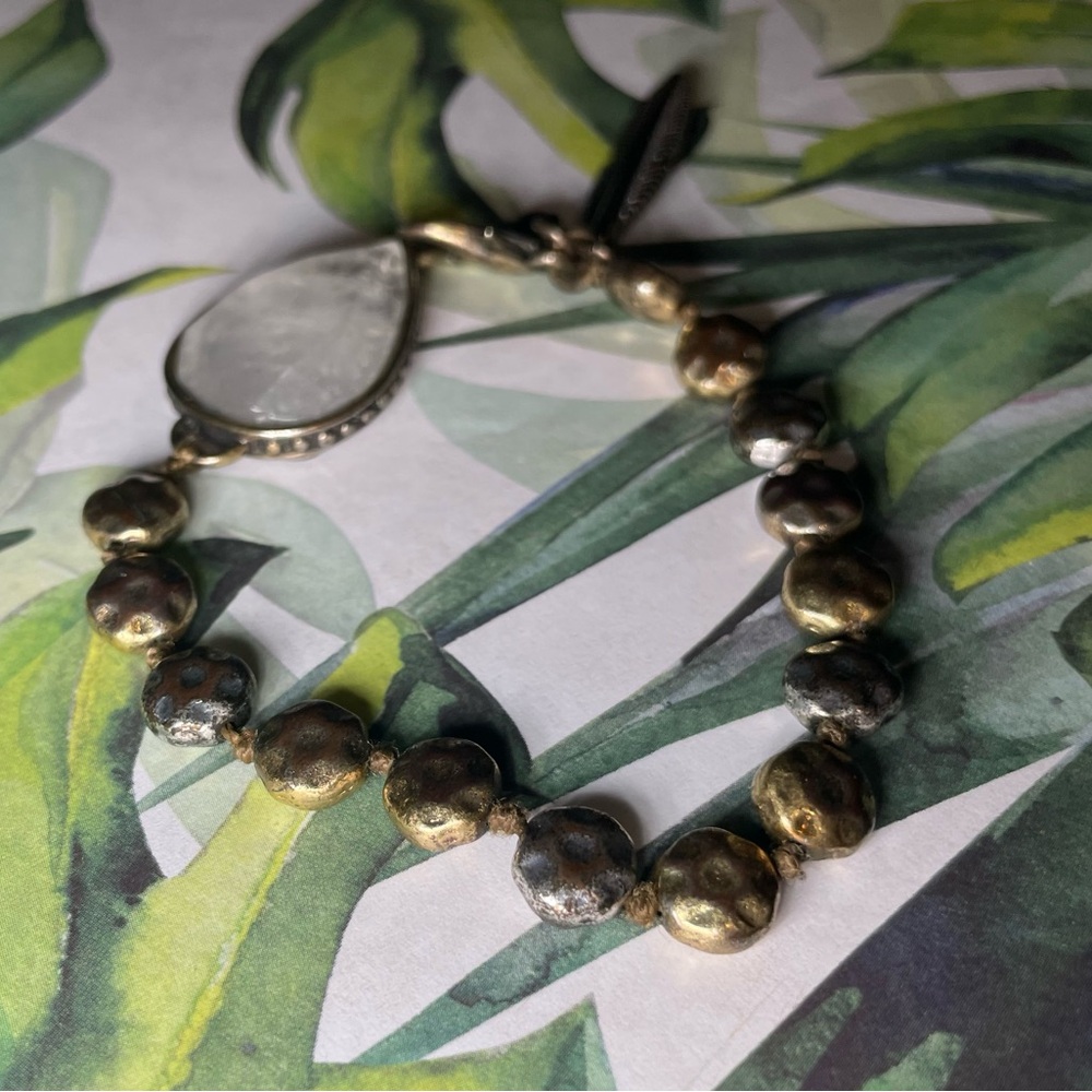 Lucky Brand Feather Quartz Bracelet